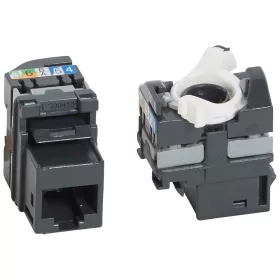   Legrand 033180 Cat.5e UTP RJ45 árnyékolatlan 180fok 100MHz gyorscsatlakozós Keystone jack