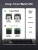 UGREEN USB-C anya - M.2 M-Key 10G külső ház C - C kábel 50 cm CM400