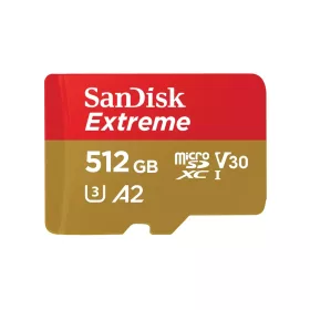   SanDisk microSD Extreme 512GB memóriakártya, 190 MB/s (SDSQXAV-512G-GN6MA)