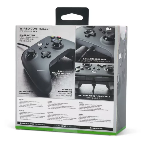 PowerA vezetékes kontroller Xbox Series X|S - fekete ; 1519265-03