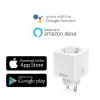 Hama okos WiFi mini konnektor fogyasztásmérővel, 3680 W, fehér (176575)