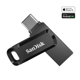SanDisk Dual Drive pendrive, 128GB, fekete (SDDDC3-128G-G46)