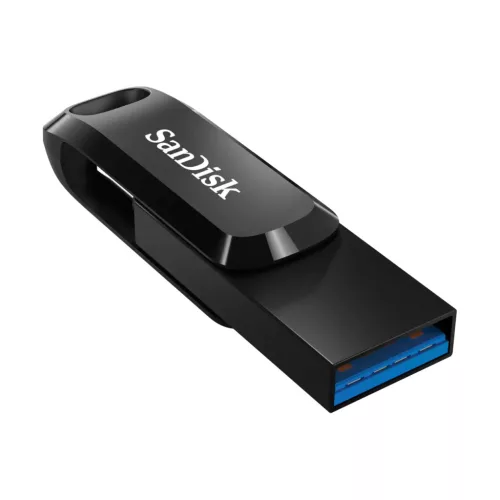 SanDisk Dual Drive pendrive, 128GB, fekete (SDDDC3-128G-G46)