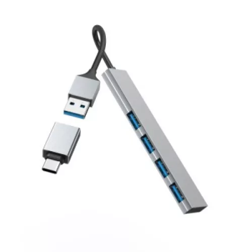 Hama USB 3.2 Gen1 Dokkoló 1:4, 5 Gbit/s, USB Type-C OTG adapterrel (200141)