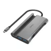Hama USB-C dokkoló adapter 7in1 (3x USB, 2x USB-C, HDMI, LAN, PD) (200143)