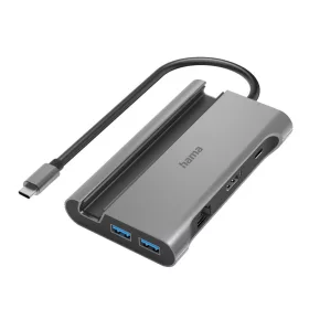   Hama USB-C dokkoló adapter 7in1 (3x USB, 2x USB-C, HDMI, LAN, PD) (200143)