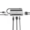 Hama USB-C dokkoló adapter 7in1 (3x USB, 2x USB-C, HDMI, LAN, PD) (200143)