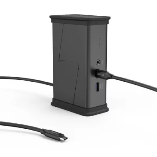 Hama USB-C 3.1 9 az 1-ben dokkolóállomás (HDMI, LAN, USB-A, USB-C, PD, JACK) (200150)