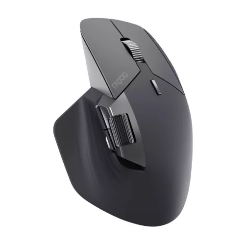 RAPOO MT760M vezeték nélküli optikai egér (Bluetooth, 2,4 GHz), fekete (226039)