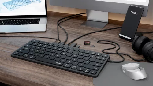 RAPOO UCK-6001 billentyűzet + 8-in-1 USB-C HUB (226412)