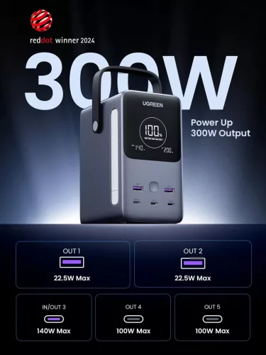 UGREEN 48000mAh 300W gyorstöltés powerbank PB770