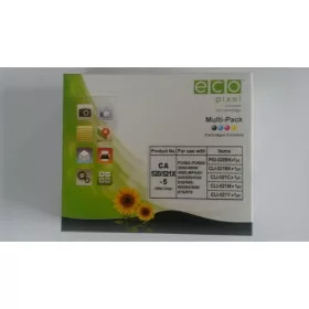   Utángyártott CANON CLI-521 Tintapatron Multipack BKCMY 5 db-os  ECOPIXEL