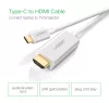 UGREEN USB-C - HDMI kábel apa - apa ABS ház 1.5 m fehér MM121