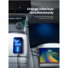 UGREEN 75W 3 portos autós gyorstöltő EC703