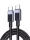 UGREEN USB-C - USB-C PD gyorstöltés kábel Space szürke 0.5 m L512