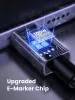 UGREEN USB-C - USB-C PD gyorstöltés kábel Space szürke 0.5 m L512