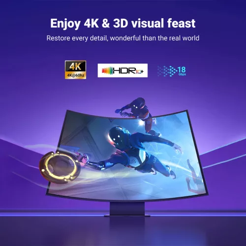 UGREEN 4K HDMI kábel apa - apa fonott 2 m HD119