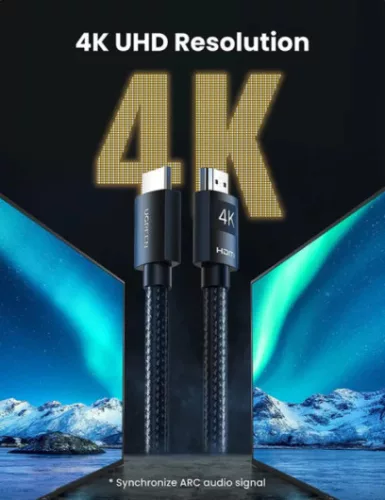 UGREEN 4K HDMI kábel apa - apa fonott 5 m HD119