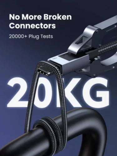 UGREEN USB-C - USB-C PD gyorstöltés kábel Space szürke 3 m L512