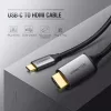 UGREEN USB-C - HDMI apa - apa kábel alumínium ház 1.5 m szürke fekete MM142