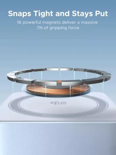 UGREEN 2 in 1 mágneses vezeték nélküli töltő W752