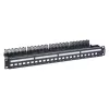 Legrand 632850 Linkeo C 19" 1U 24port moduláris fém üres patch panel kábeltartóval