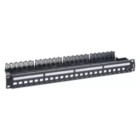   Legrand 632850 Linkeo C 19" 1U 24port moduláris fém üres patch panel kábeltartóval
