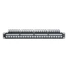 Legrand 632850 Linkeo C 19" 1U 24port moduláris fém üres patch panel kábeltartóval