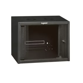   Legrand 646200 Linkeo 19" 6U MAG:359 SZÉL:600 MÉLY:450 MAX:18kg üvegajtós antracit fali rack szekrény