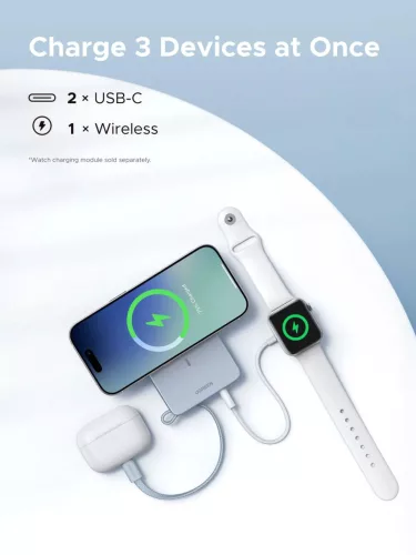 UGREEN 10000 mAh mágneses vezeték nélküli powerbank PB773