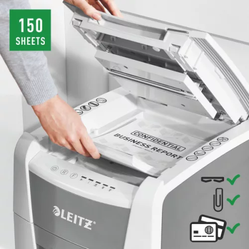Leitz IQ AutoFeed Office 150 P4 Pro automata iratmegsemmisítő