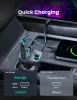 UGREEN Bluetooth autós töltő 5.0+PD+QC3.0+USB Flash Drive+TF fekete CD229