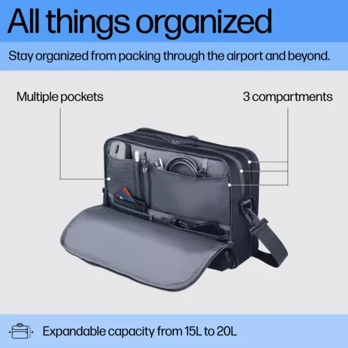 HP Travel Plus 15L 14inch Laptop utazótáska, vízlepergető