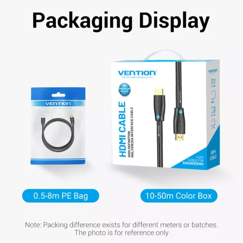 Vention HDMI ( aktív, fekete), 35m, kábel