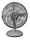 Aarven Aero DTL-30M (30cm, asztali, króm), ventilátor