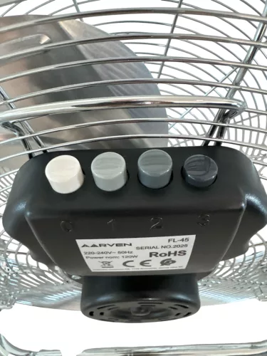 Aarven Aero FL-45 (45cm, padló, króm), ventilátor