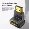 Vention HDMI/M (90fokos) -> HDMI/F (4K,fekete), adapter