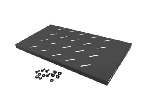 Lanberg AK-1001-B 19" 1U MÉLY:270mm MAX:120kg 4 ponton rögzíthető fix fekete rack tálca