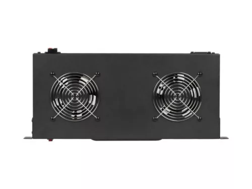Lanberg AK-1502-B 19" 1U 2x ventilátor + termosztát egység LCD kijelzővel
