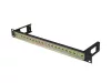 Lanberg AK-1801-B 19" 1U fekete DIN sín panel