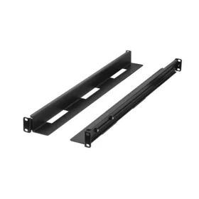   Lanberg AK-1902-B 19" 1U 650x1090mm állítható fekete rack sín készlet