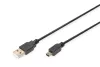 DIGITUS AK-300130-010-S High Speed 2.0 mini USB B - USB type A kábel 1m