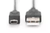 DIGITUS AK-300130-018-S High Speed 2.0 mini USB B - USB type A kábel 1,8m