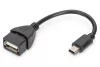 DIGITUS AK-300310-002-S OTG 2.0 mini USB-B - USB-A anya adapter