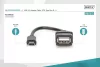 DIGITUS AK-300310-002-S OTG 2.0 mini USB-B - USB-A anya adapter