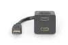 DIGITUS AK-330400-002-S Full HD 3D 24Hz aranyozott HDMI Y-elosztó kábel 0,2m