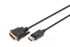DIGITUS AK-340306-020-S DisplayPort apa -> DVI-D apa kábel 2m