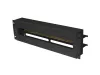Lanberg AK-VDP103-B 19" 3U DIN sínes fedeles fekete kismegszakító tartó panel