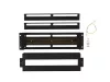 Lanberg AK-VDP103-B 19" 3U DIN sínes fedeles fekete kismegszakító tartó panel