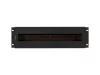 Lanberg AK-VDP103-B 19" 3U DIN sínes fedeles fekete kismegszakító tartó panel